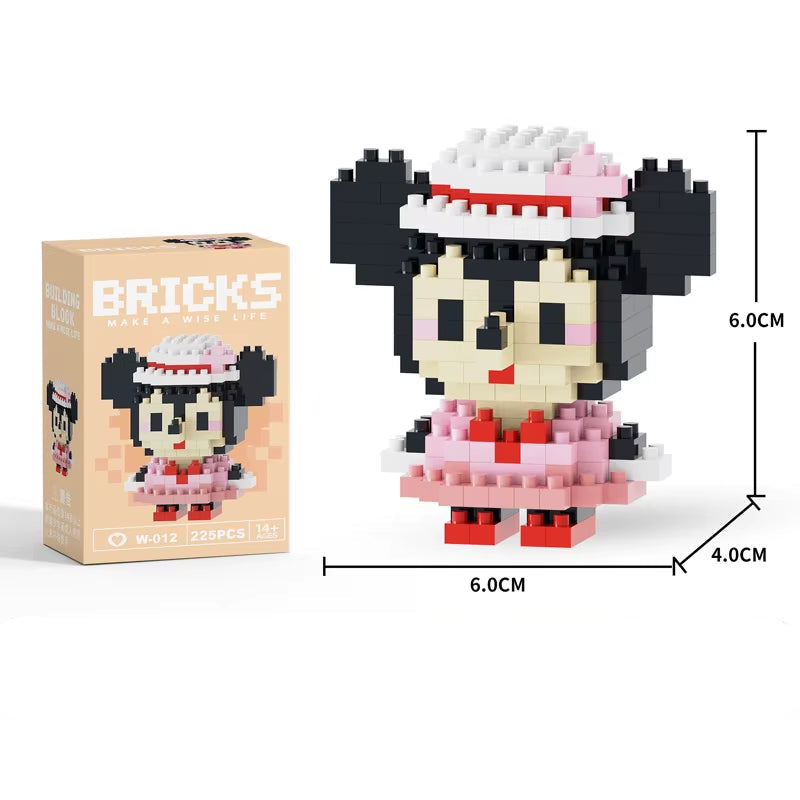 Wholesale Mini Plastic ABS Building Blocks Figures Children'S DIY Toys Set Animation Building Box Packed-For Ages 5 to 7 Years