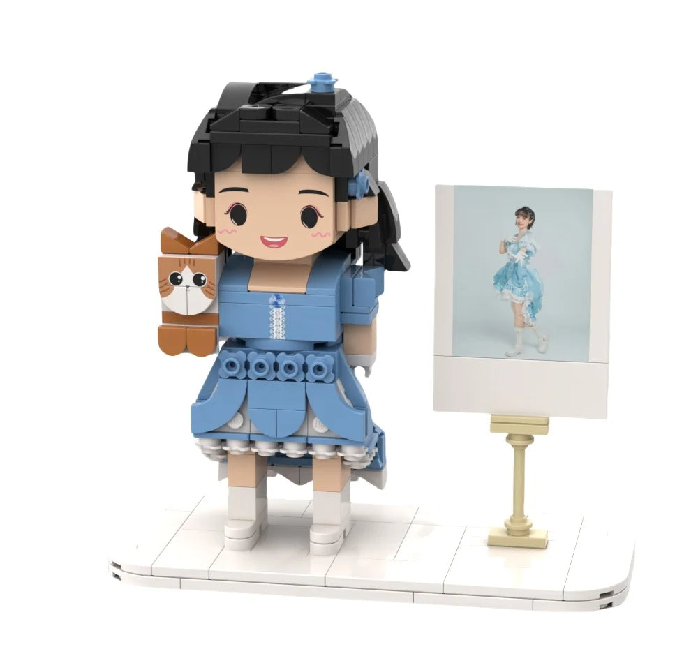 Character Building Block Figure Set -  DIY Assembly Toy - Ages 8+ - 1:12 Scale Model - ABS Plastic Construction Kit