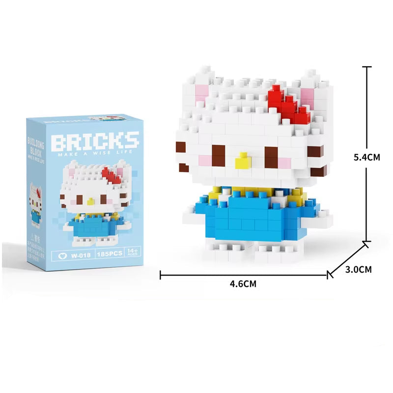 Wholesale Mini Plastic ABS Building Blocks Figures Children'S DIY Toys Set Animation Building Box Packed-For Ages 5 to 7 Years