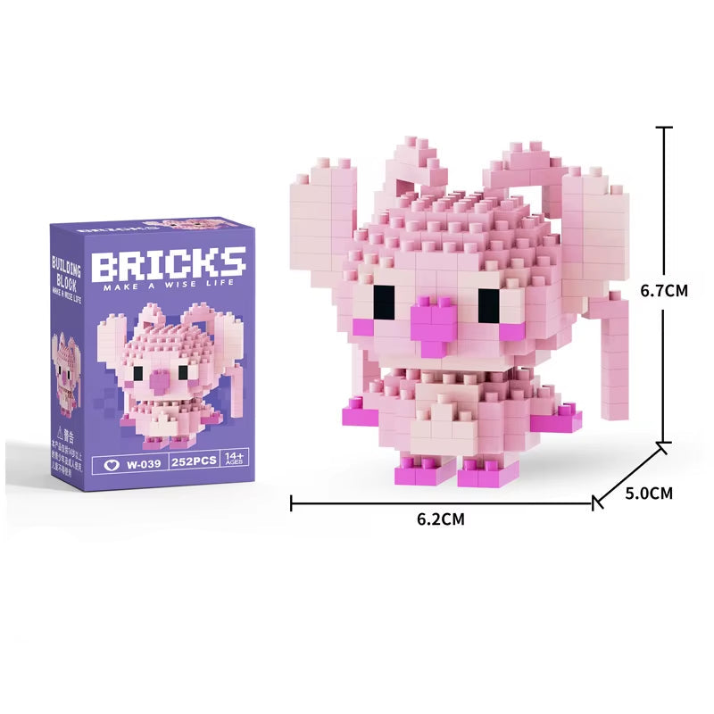 Wholesale Mini Plastic ABS Building Blocks Figures Children'S DIY Toys Set Animation Building Box Packed-For Ages 5 to 7 Years