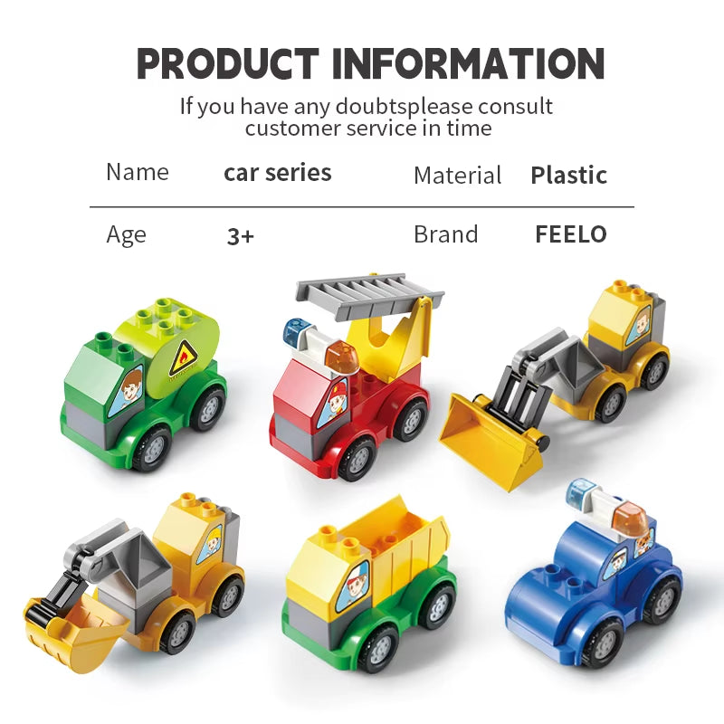 2024 Building Blocks Gifts for Kids Building Blocks Mini Toy Car