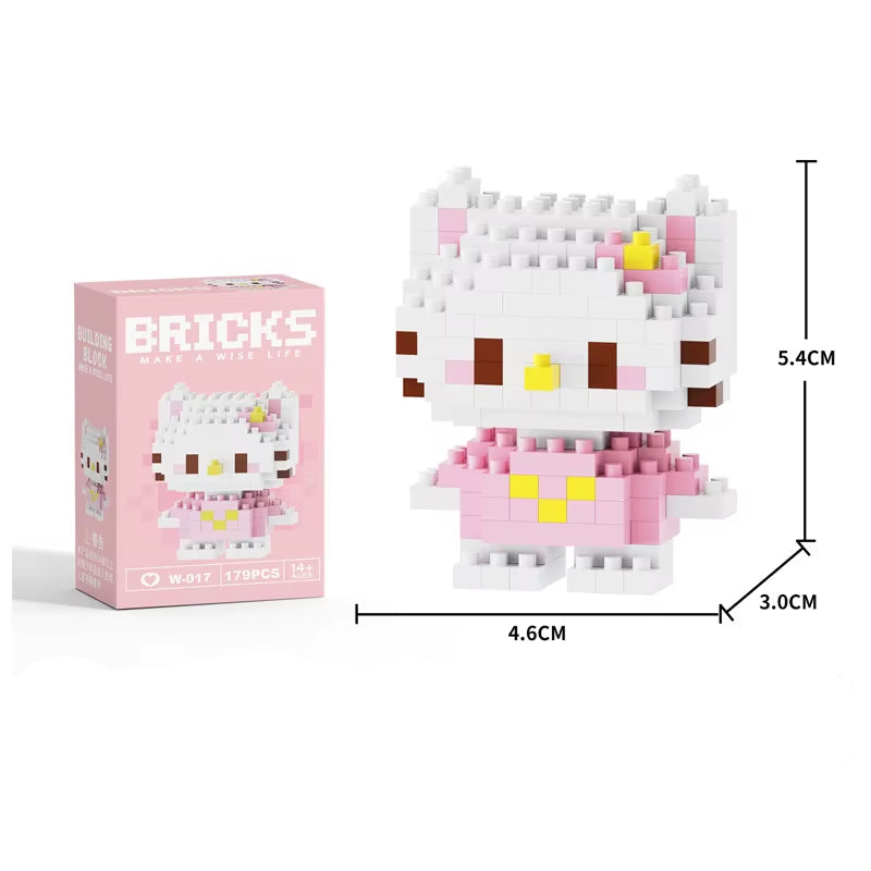 Wholesale Mini Plastic ABS Building Blocks Figures Children'S DIY Toys Set Animation Building Box Packed-For Ages 5 to 7 Years