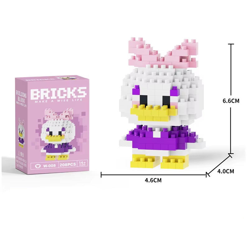 Wholesale Mini Plastic ABS Building Blocks Figures Children'S DIY Toys Set Animation Building Box Packed-For Ages 5 to 7 Years