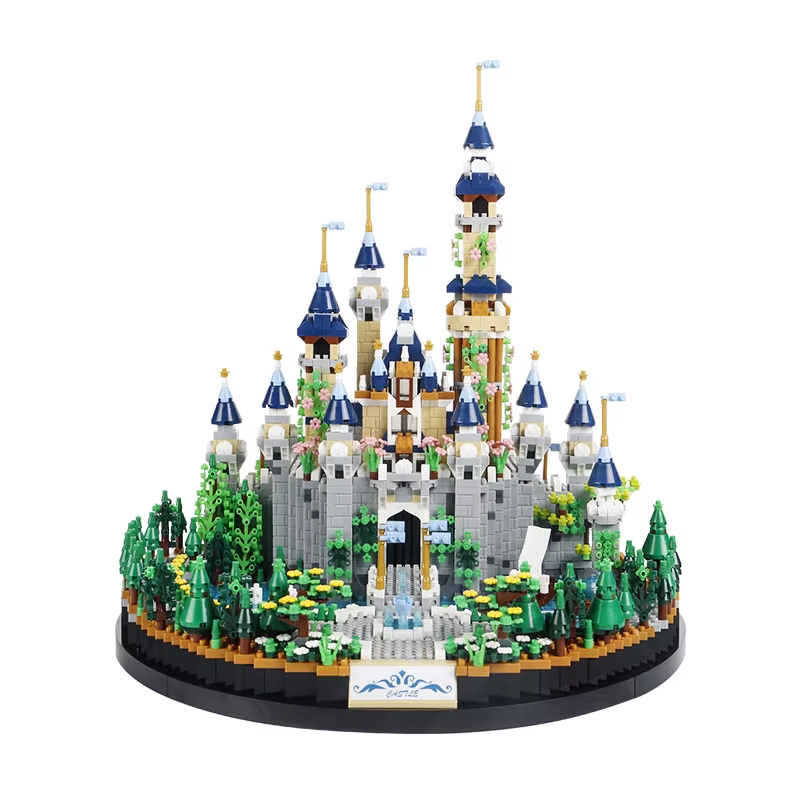 Fairy Tale Castle Micro Bricks Set - Adult Building Kit Intricate Details Premium Architecture Model Collectors 14+