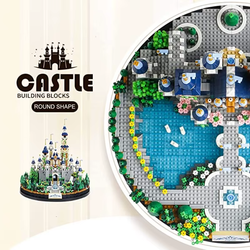 Fairy Tale Castle Micro Bricks Set - Adult Building Kit Intricate Details Premium Architecture Model Collectors 14+