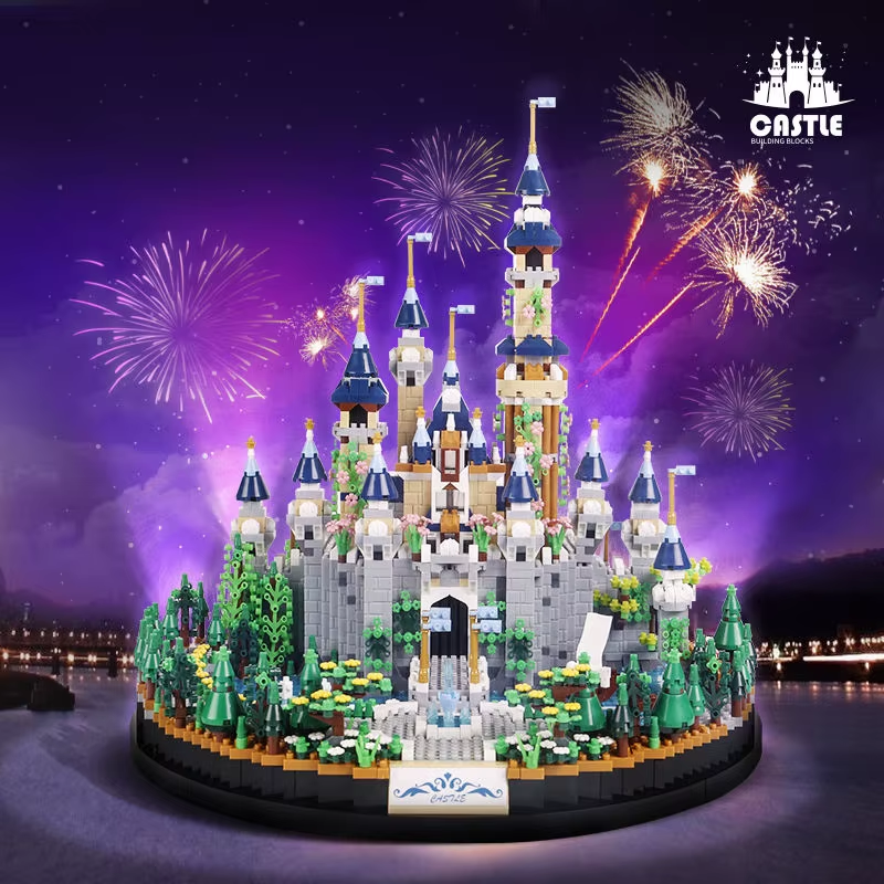 Fairy Tale Castle Micro Bricks Set - Adult Building Kit Intricate Details Premium Architecture Model Collectors 14+