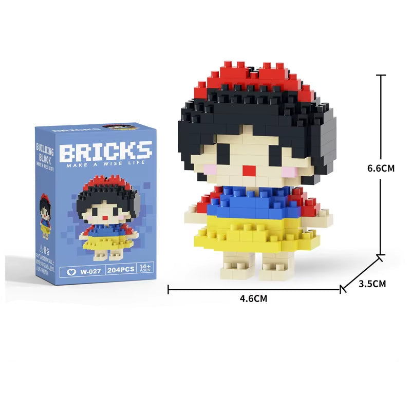 Wholesale Mini Plastic ABS Building Blocks Figures Children'S DIY Toys Set Animation Building Box Packed-For Ages 5 to 7 Years